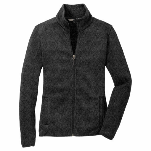 Ladies Sweater Fleece Jacket - Image 3