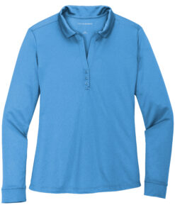 Ladies Silk Touch Performance Long Sleeve Polo