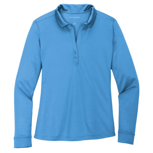 Ladies Silk Touch Performance Long Sleeve Polo