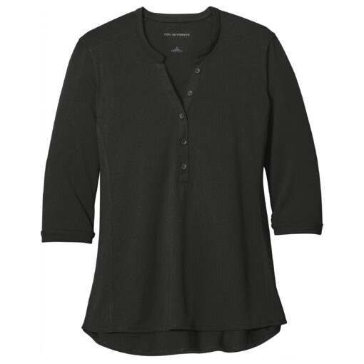 Ladies UV Choice Pique Henley - Image 2