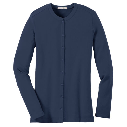 Ladies Concept Stretch Button-Front Cardigan