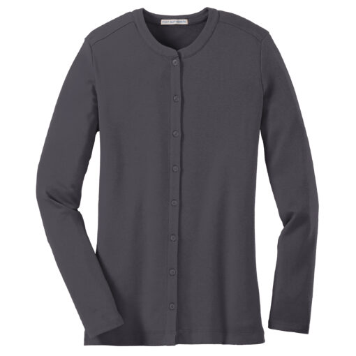 Ladies Concept Stretch Button-Front Cardigan - Image 2
