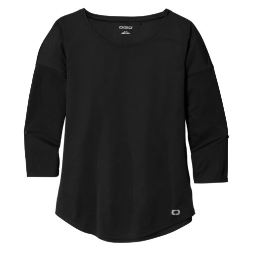 Ladies Gravitate Scoop 3/4-Sleeve
