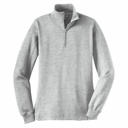 Ladies 1/4-Zip Sweatshirt - Image 4