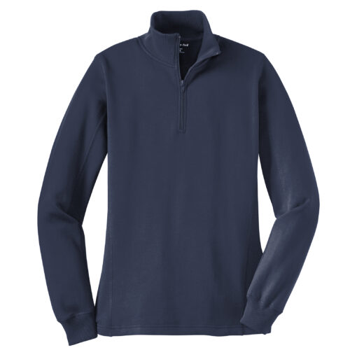 Ladies 1/4-Zip Sweatshirt - Image 3