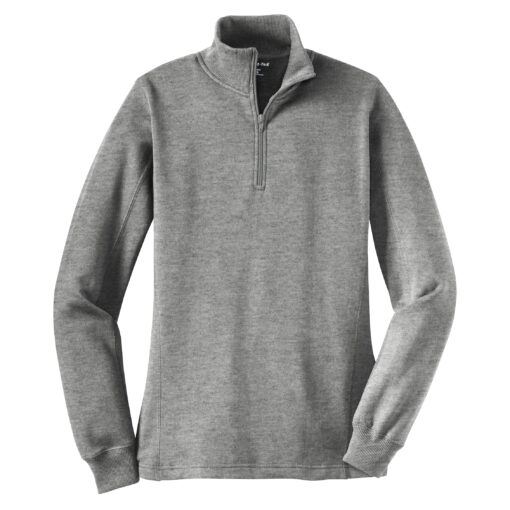 Ladies 1/4-Zip Sweatshirt - Image 2