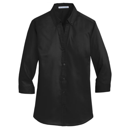 Ladies 3/4-Sleeve SuperPro Twill Shirt - Image 2