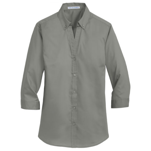 Ladies 3/4-Sleeve SuperPro Twill Shirt