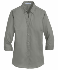 Ladies 3/4-Sleeve SuperPro Twill Shirt
