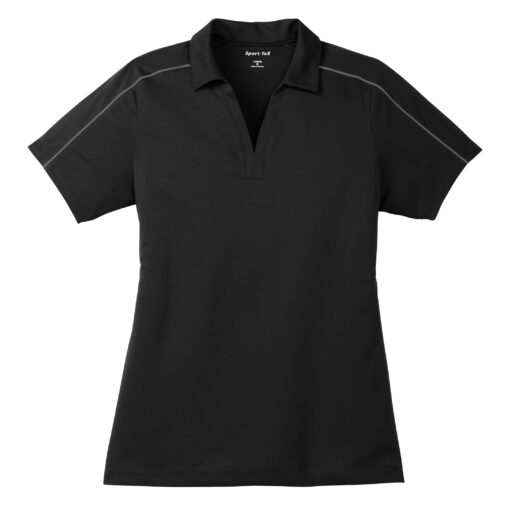 Ladies Micropique Sport-Wick Piped Polo - Image 2