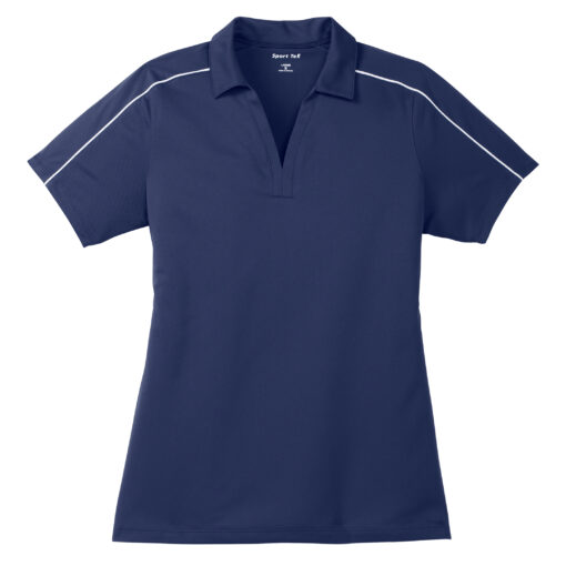 Ladies Micropique Sport-Wick Piped Polo