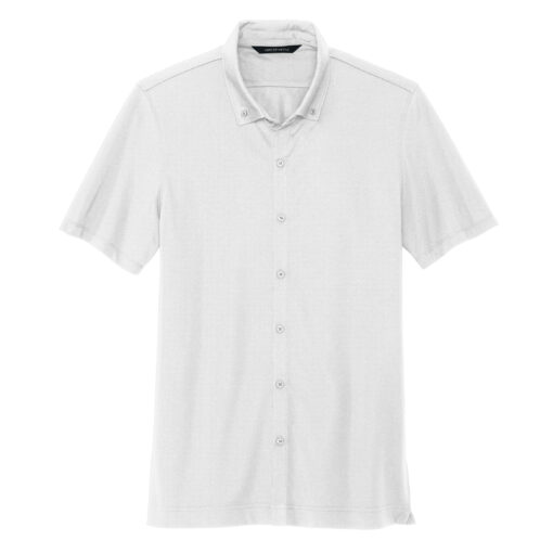 Stretch Pique Full-Button Polo - Image 2