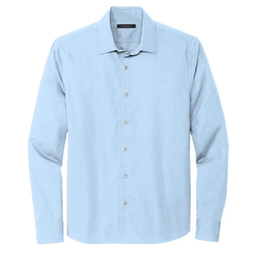Long Sleeve Stretch Woven Shirt - Image 4