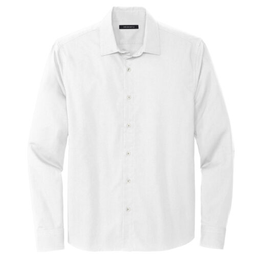 Long Sleeve Stretch Woven Shirt - Image 2