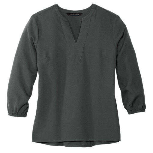 Women's Stretch Crepe 3/4-Sleeve Blouse - Image 4