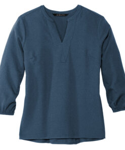 Women's Stretch Crepe 3/4-Sleeve Blouse