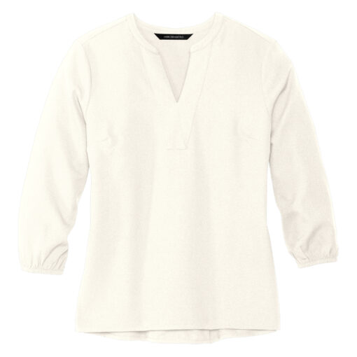 Women's Stretch Crepe 3/4-Sleeve Blouse - Image 2