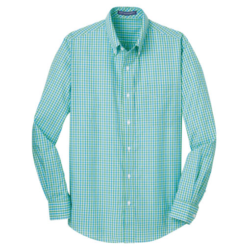 Long Sleeve Gingham Easy Care Shirt