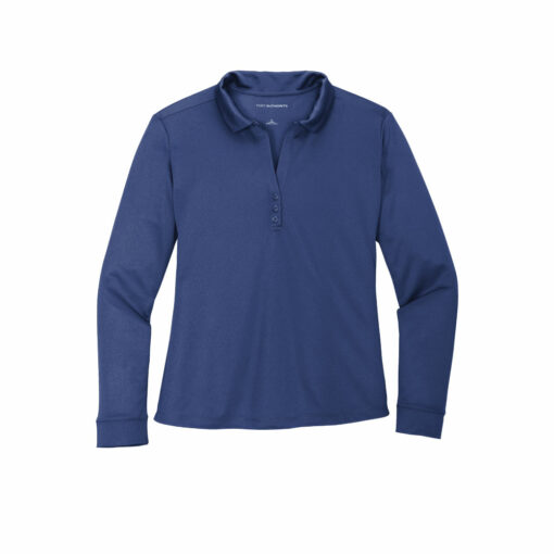 Ladies Silk Touch Performance Long Sleeve Polo - Image 3