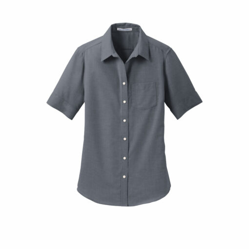 Ladies Short Sleeve SuperPro™ Oxford Shirt