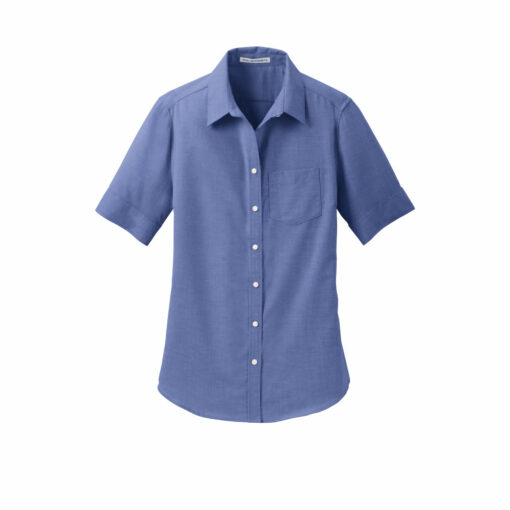 Ladies Short Sleeve SuperPro™ Oxford Shirt - Image 4