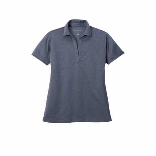 Ladies Heathered Silk Touch Performance Polo - Image 3