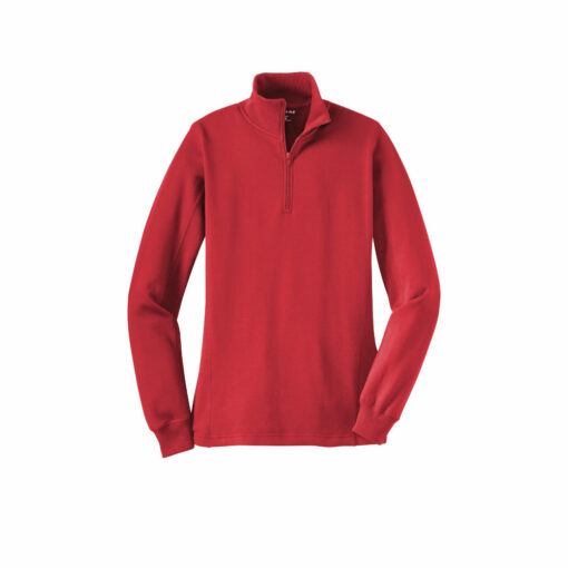 Ladies 1/4-Zip Sweatshirt - Image 7