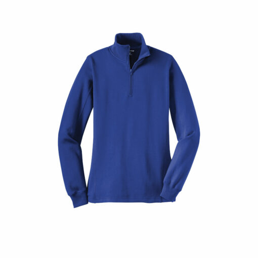 Ladies 1/4-Zip Sweatshirt - Image 6