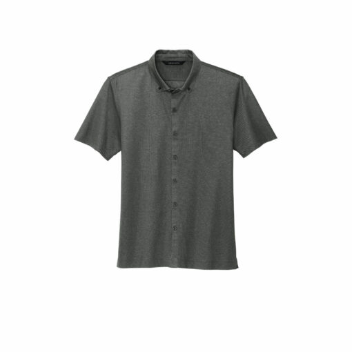 Stretch Pique Full-Button Polo - Image 5