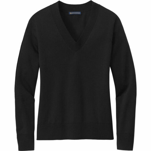 Brooks Brothers Women’s Cotton Stretch V-Neck Sweater - Image 3