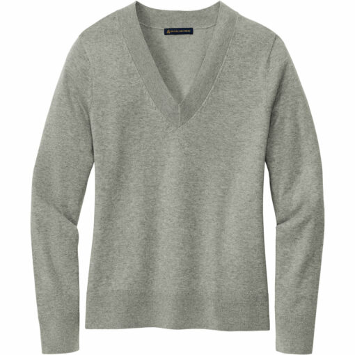 Brooks Brothers Women’s Cotton Stretch V-Neck Sweater - Image 2