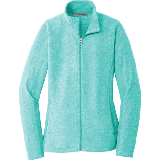 Ladies Heather Microfleece Full-Zip Jacket - Image 5
