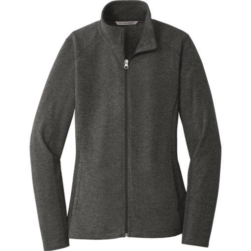 Ladies Heather Microfleece Full-Zip Jacket - Image 4
