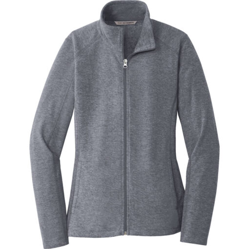 Ladies Heather Microfleece Full-Zip Jacket