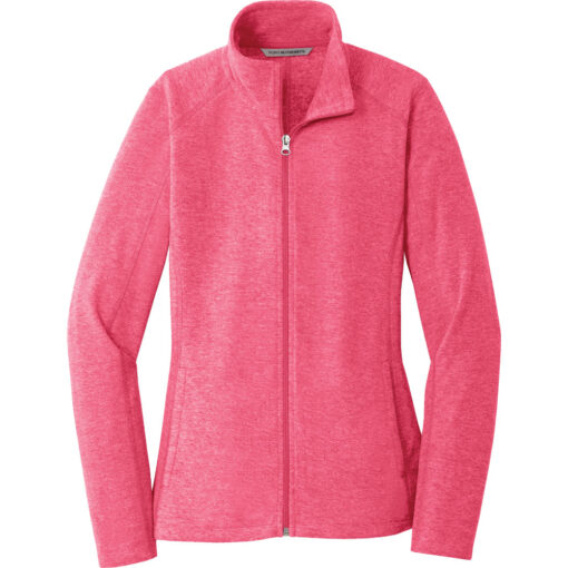 Ladies Heather Microfleece Full-Zip Jacket - Image 2