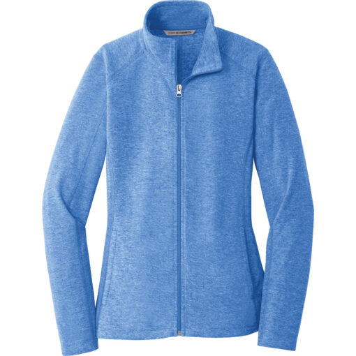 Ladies Heather Microfleece Full-Zip Jacket - Image 6