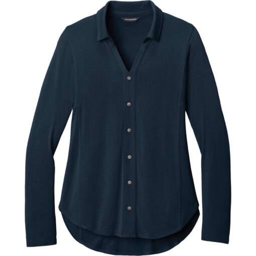Ladies Luxe Knit Button Tunic - Image 3